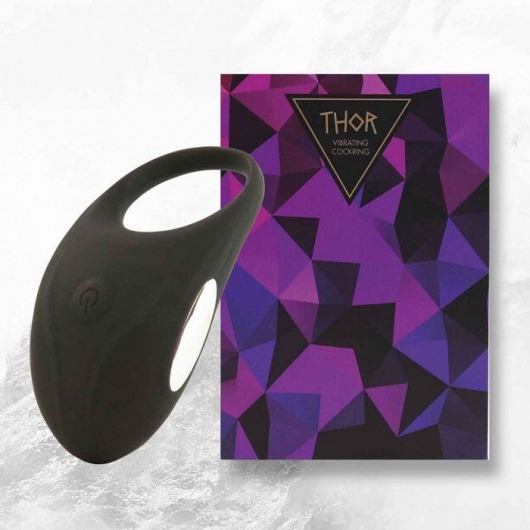 Черное эрекционное виброкольцо Thor Cockring - FeelzToys - в Ельце купить с доставкой