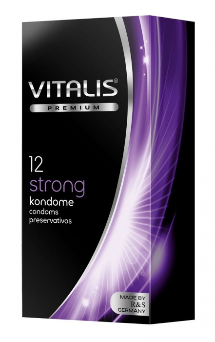 Презервативы с утолщённой стенкой VITALIS PREMIUM strong - 12 шт. - Vitalis - купить с доставкой в Ельце