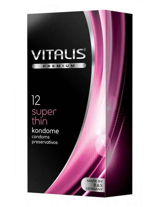 Ультратонкие презервативы VITALIS PREMIUM super thin - 12 шт. - Vitalis - купить с доставкой в Ельце