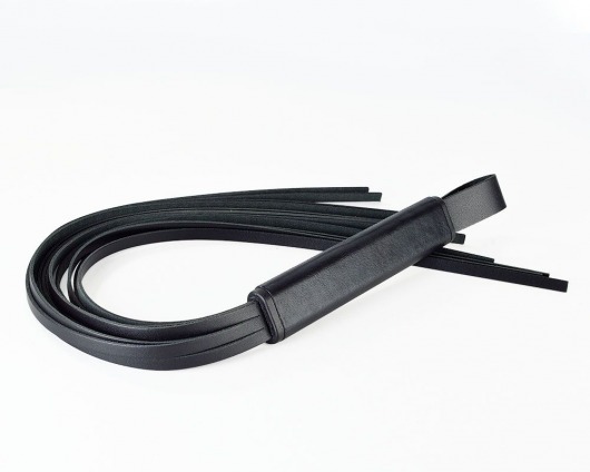 Черная кожаная плеть  Клео  - 60 см. - Sitabella - купить с доставкой в Ельце