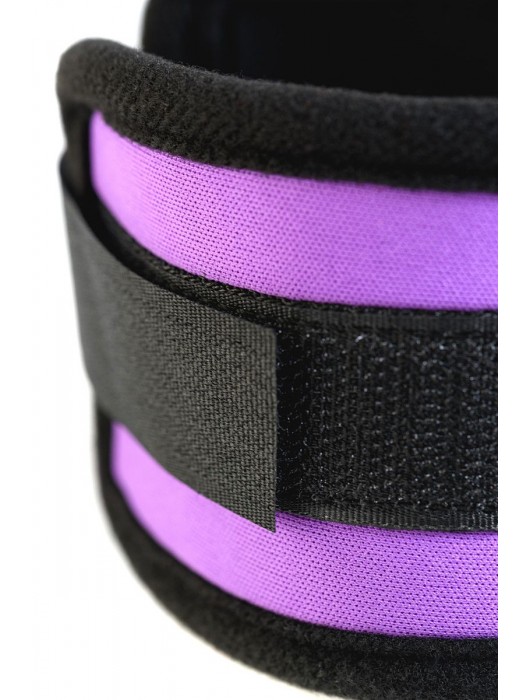 Наручники из неопрена фиолетового цвета - ToyFa - купить с доставкой в Ельце