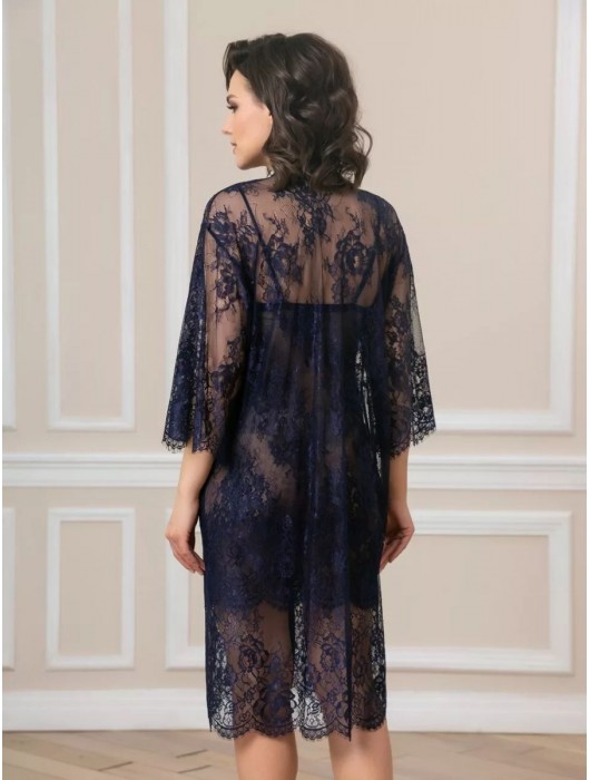 Соблазнительный кружевной пеньюар с поясом - Felisse купить с доставкой