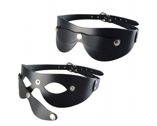 Черная кожаная маска  Новичок - Sitabella - купить с доставкой в Ельце