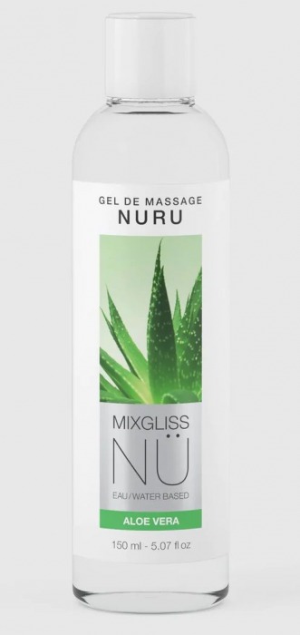 Массажный гель на водной основе Mixgliss NU Aloe Vera - 150 мл. - Mixgliss - купить с доставкой в Ельце