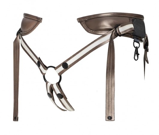 Бронзовый пояс для насадок Desirous Harness - Strap-on-me - купить с доставкой в Ельце