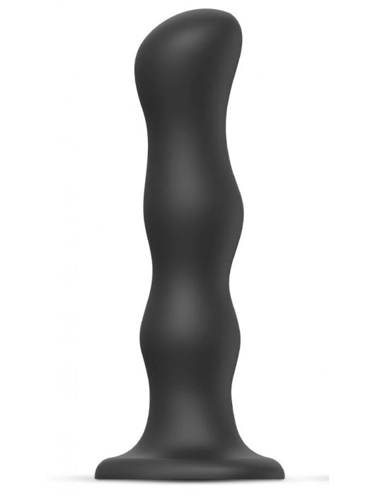 Черная насадка Strap-On-Me Dildo Geisha Balls size XL - Strap-on-me - купить с доставкой в Ельце