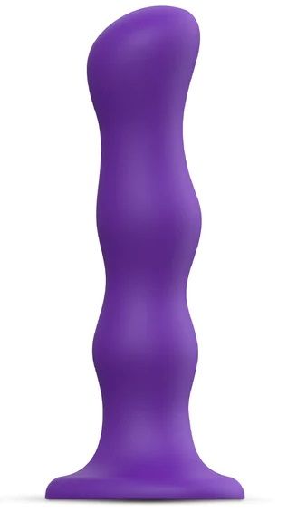 Фиолетовая насадка Strap-On-Me Dildo Geisha Balls size XL - Strap-on-me - купить с доставкой в Ельце