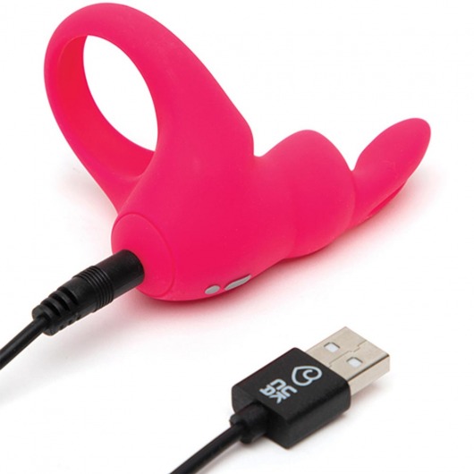 Розовое эрекционное виброкольцо Happy Rabbit Rechargeable Rabbit Cock Ring - Happy Rabbit - в Ельце купить с доставкой