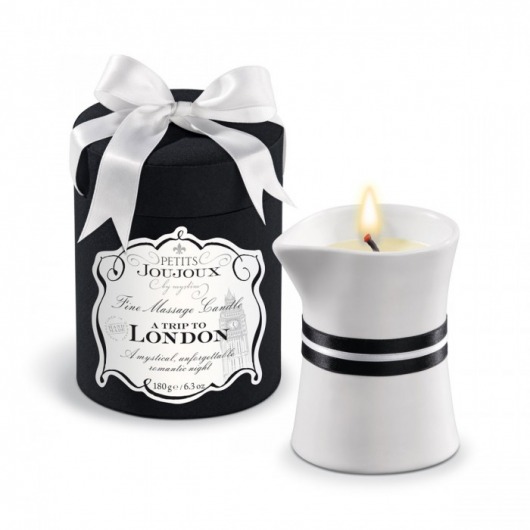Массажное масло в виде большой свечи Petits Joujoux London с ароматом ревеня, амбры и чёрной смородины - MyStim - купить с доставкой в Ельце