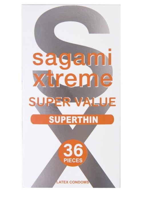 Ультратонкие презервативы Sagami Xtreme Superthin - 36 шт. - Sagami - купить с доставкой в Ельце