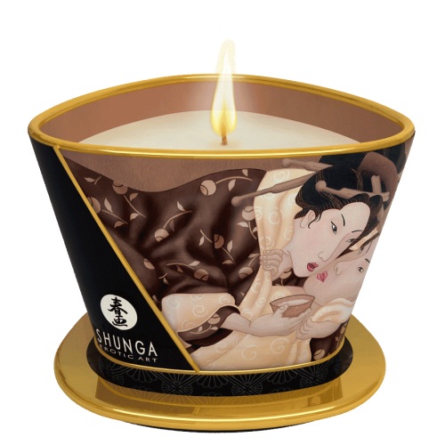 Массажная свеча Intoxicatin Chocolate с ароматом шоколада - 170 мл. - Shunga - купить с доставкой в Ельце