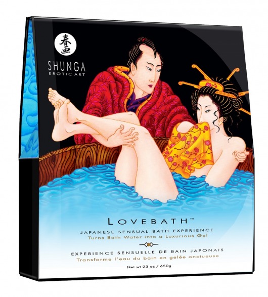 Соль для ванны Lovebath Ocean temptation, превращающая воду в гель - 650 гр. - Shunga - купить с доставкой в Ельце