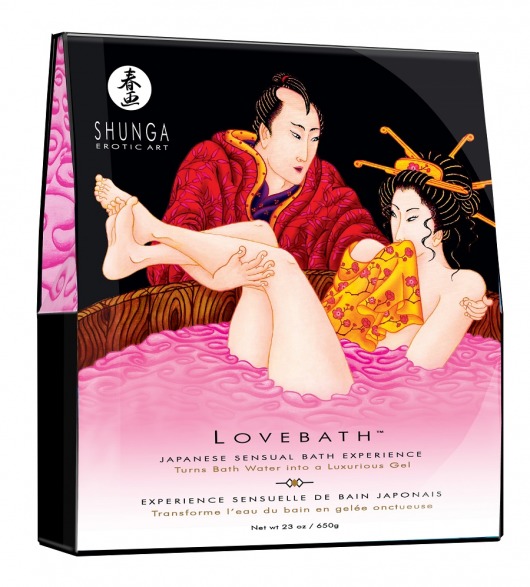 Соль для ванны Lovebath Dragon Fruit, превращающая воду в гель - 650 гр. - Shunga - купить с доставкой в Ельце