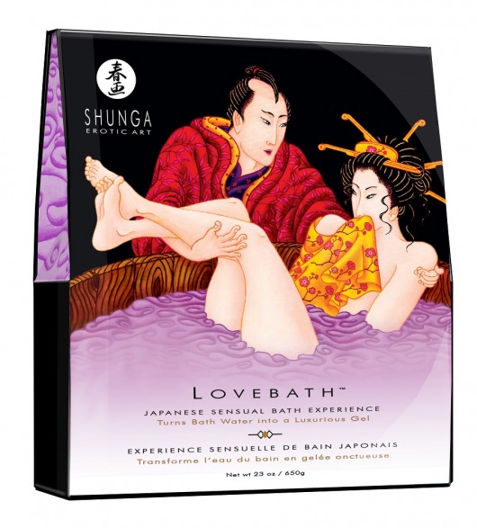 Соль для ванны Lovebath Sensual lotus, превращающая воду в гель - 650 гр. - Shunga - купить с доставкой в Ельце