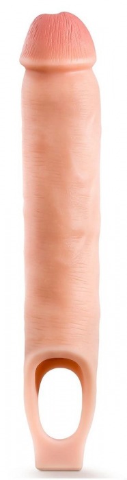 Телесная насадка-удлинитель 11.5 Inch Silicone Cock Sheath Penis Extender - 29,2 см. - Blush Novelties - в Ельце купить с доставкой