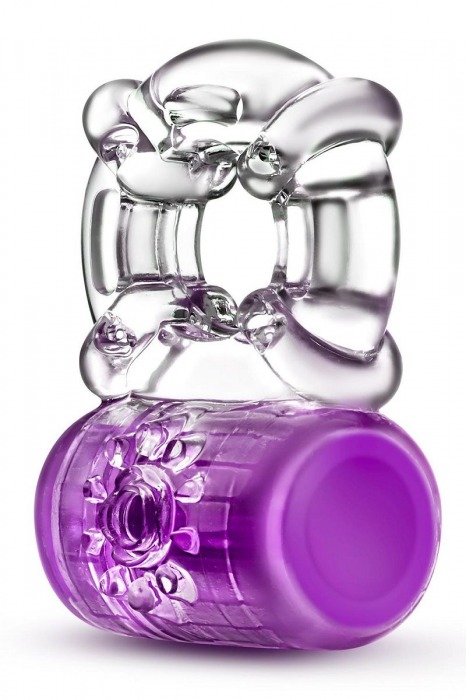 Фиолетовое эрекционное виброкольцо Pleaser Rechargeable C-Ring - Blush Novelties - в Ельце купить с доставкой
