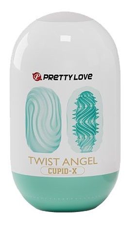 Бирюзовый мастурбатор-яйцо Twist Angel - Baile - в Ельце купить с доставкой