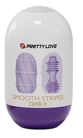 Сиреневый мастурбатор-яйцо Smooth Stripes - Baile - в Ельце купить с доставкой