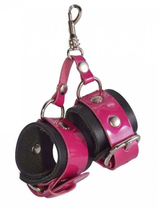 Розово-черный брелок  Наручники - Sitabella - купить с доставкой в Ельце