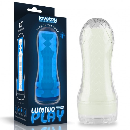 Светящийся в темноте мастурбатор Lumino Play Masturbator Pocketed - Lovetoy - в Ельце купить с доставкой