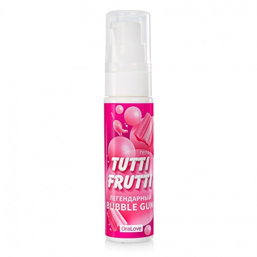 Интимный гель на водной основе Tutti-Frutti Bubble Gum - 30 гр. - Биоритм - купить с доставкой в Ельце