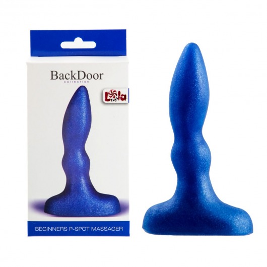 Синий анальный стимулятор Beginners p-spot massager - 11 см. - Lola Games - в Ельце купить с доставкой
