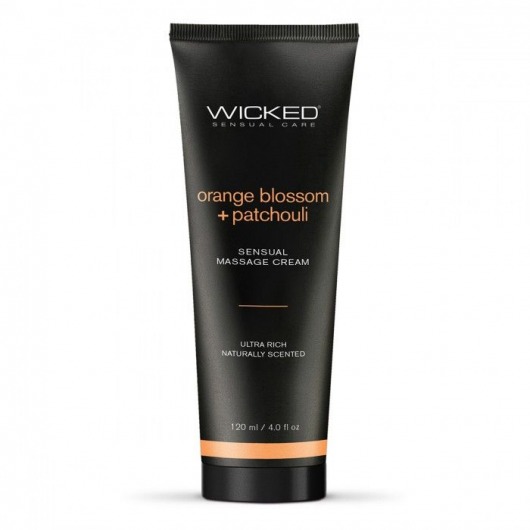 Массажный легкий крем WICKED Orange Blossom plus Patchouli - 120 мл. - Wicked - купить с доставкой в Ельце