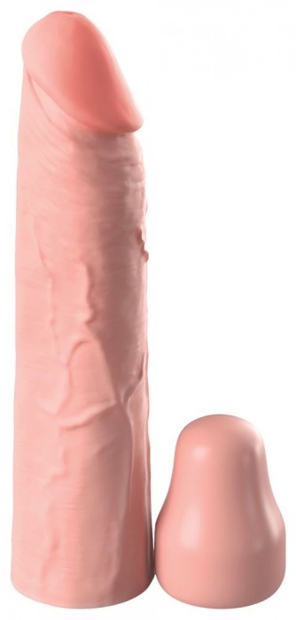 Телесная насадка-удлинитель 1 Inch Silicone X-tension - 17,8 см. - Pipedream - в Ельце купить с доставкой