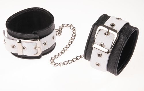 Черно-белые оковы на ноги - Sitabella - купить с доставкой в Ельце