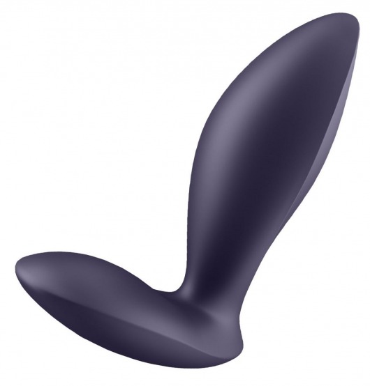 Фиолетовый анальный вибростимулятор Power Plug - Satisfyer - в Ельце купить с доставкой