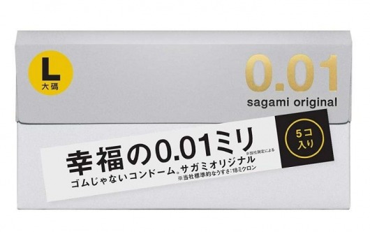 Презервативы Sagami Original 0.02 L-size увеличенного размера - 5 шт. - Sagami - купить с доставкой в Ельце