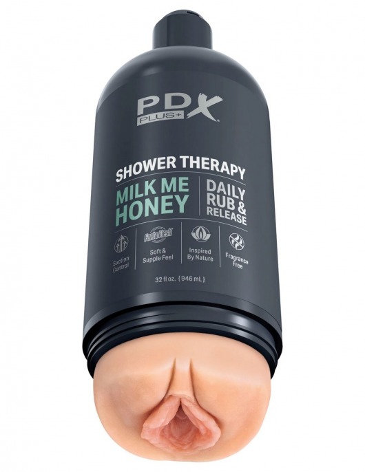 Телесный мастурбатор-вагина Shower Therapy Milk Me Honey - Pipedream - в Ельце купить с доставкой