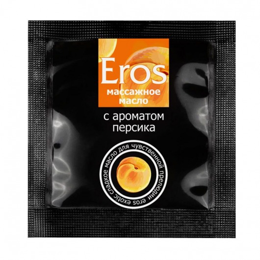 Саше массажного масла Eros exotic с ароматом персика - 4 гр. - Биоритм - купить с доставкой в Ельце