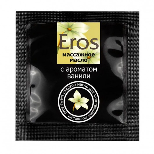 Саше массажного масла Eros sweet c ароматом ванили - 4 гр. - Биоритм - купить с доставкой в Ельце