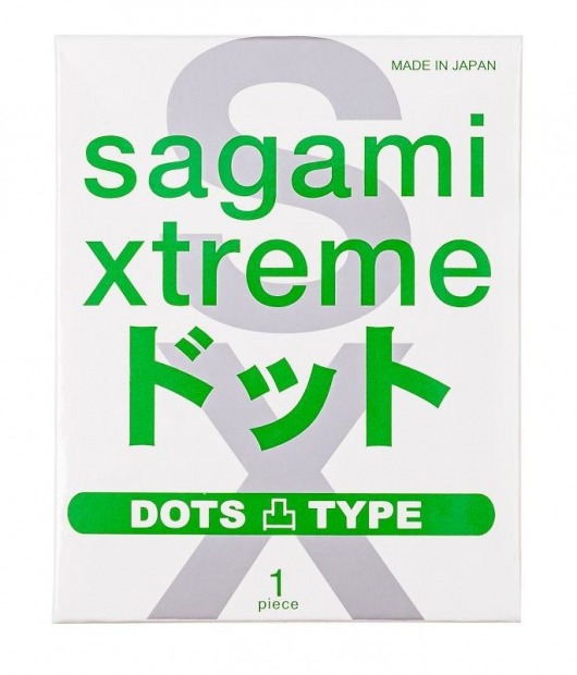 Презерватив Sagami Xtreme Type-E с точками - 1 шт. - Sagami - купить с доставкой в Ельце