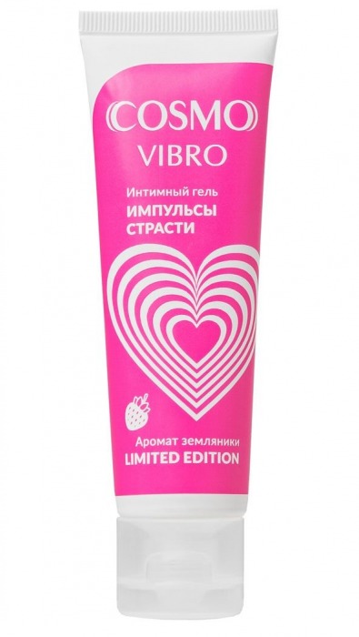 Возбуждающий гель на водно-силиконовой основе Cosmo Vibro с ароматом земляники - 50 гр. - Биоритм - купить с доставкой в Ельце