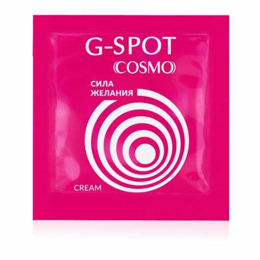 Стимулирующий интимный крем для женщин Cosmo G-spot - 2 гр. - Биоритм - купить с доставкой в Ельце