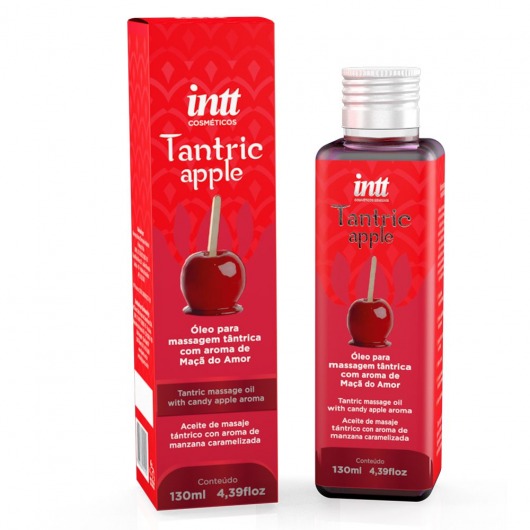 Массажное масло Tantric Apple с ароматом яблока - 130 мл. - INTT - купить с доставкой в Ельце