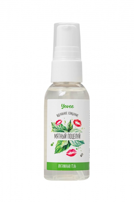 Съедобная гель-смазка Yovee «Мятный поцелуй» с Д-пантенолом и вкусом мяты - 50 мл. - ToyFa - купить с доставкой в Ельце