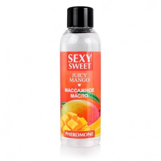 Массажное масло Sexy Sweet Juicy Mango с феромонами и ароматом манго - 75 мл. - Биоритм - купить с доставкой в Ельце