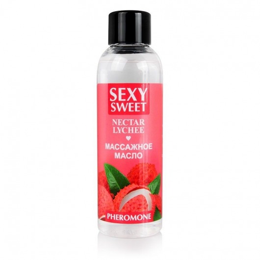 Массажное масло Sexy Sweet Nectar Lychee с феромонами и ароматом личи - 75 мл. - Биоритм - купить с доставкой в Ельце
