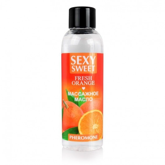 Массажное масло Sexy Sweet Fresh Orange с ароматом апельсина и феромонами - 75 мл. - Биоритм - купить с доставкой в Ельце