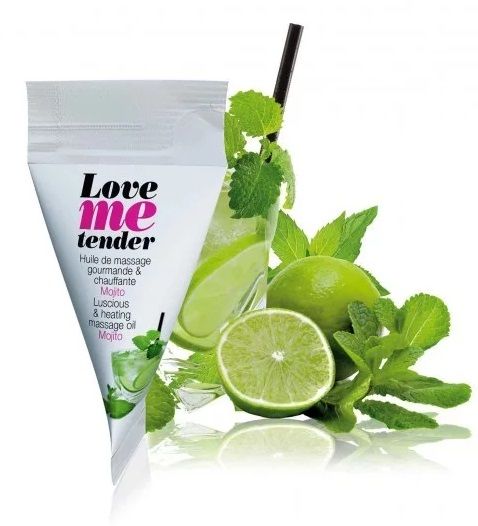 Съедобное согревающее массажное масло Love Me Tender Mojito с ароматом мохито - 10 мл. - Love to Love - купить с доставкой в Ельце