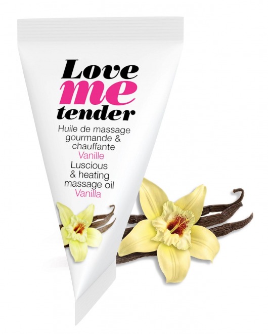 Съедобное согревающее массажное масло Love Me Tender Vanilla с ароматом ванили - 10 мл. - Love to Love - купить с доставкой в Ельце