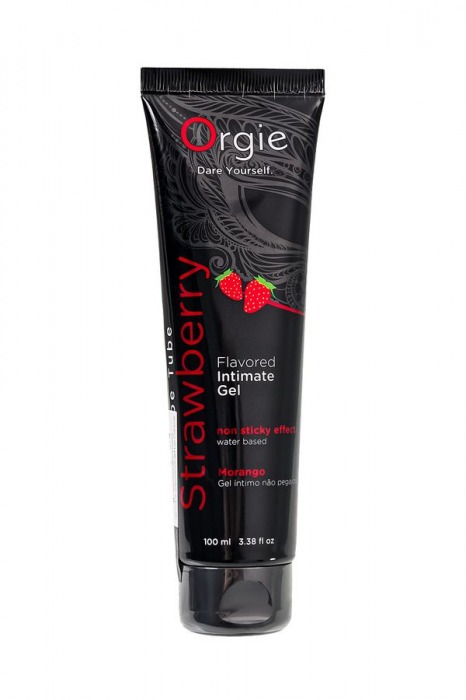 Интимный гель на водной основе Lube Tube Strawberry с клубничным вкусом - 100 мл. - ORGIE - купить с доставкой в Ельце