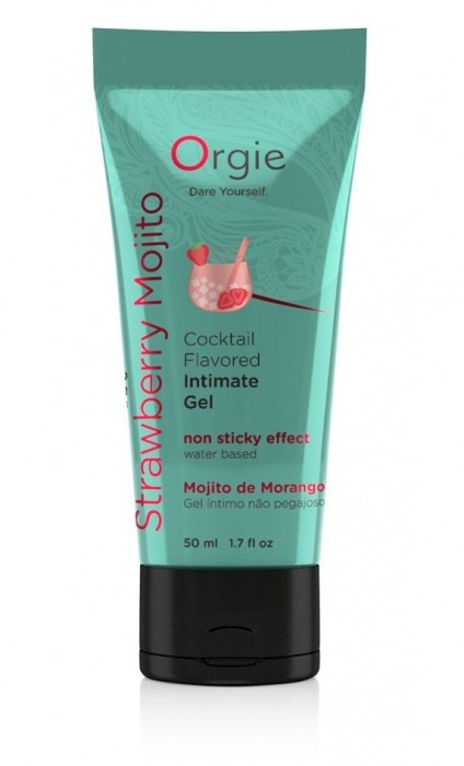 Съедобный интимный гель Orgie Lube Tube Cocktail Strawberry Mojito - 50 мл. - ORGIE - купить с доставкой в Ельце