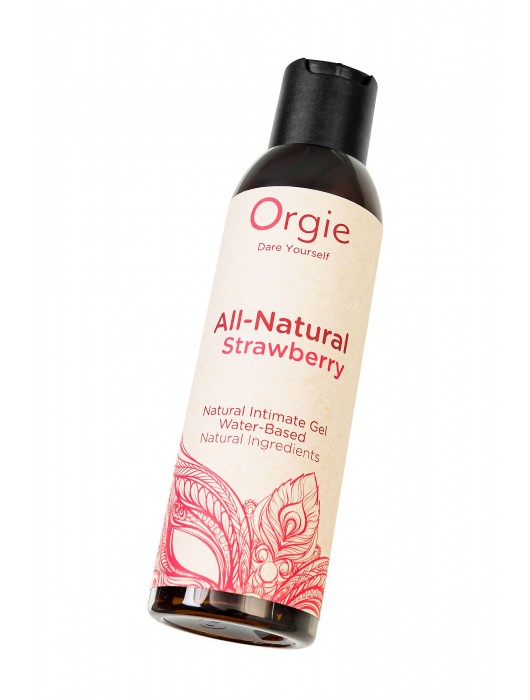 Интимный гель на водной основе All-Natural Strawberry с ароматом клубники - 150 мл. - ORGIE - купить с доставкой в Ельце