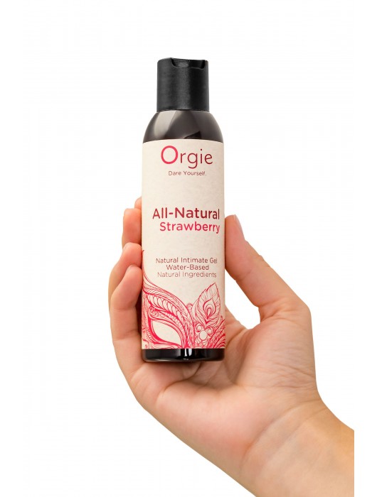 Интимный гель на водной основе All-Natural Strawberry с ароматом клубники - 150 мл. - ORGIE - купить с доставкой в Ельце