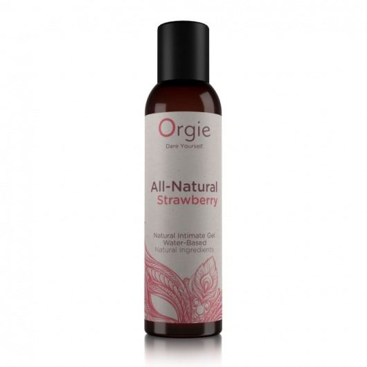 Интимный гель на водной основе All-Natural Strawberry с ароматом клубники - 150 мл. - ORGIE - купить с доставкой в Ельце