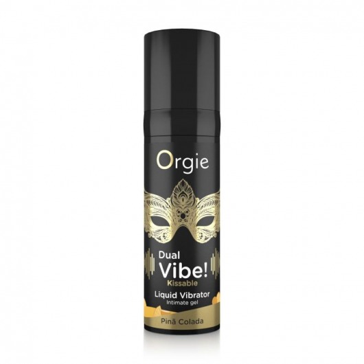 Съедобный гель Dual Vibe Pina Colada с эффектом вибрации и вкусом коктейля пина колада - 15 мл. - ORGIE - купить с доставкой в Ельце